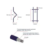 Panneau rigide PRO 5/5 mm - longueur 2,50 m