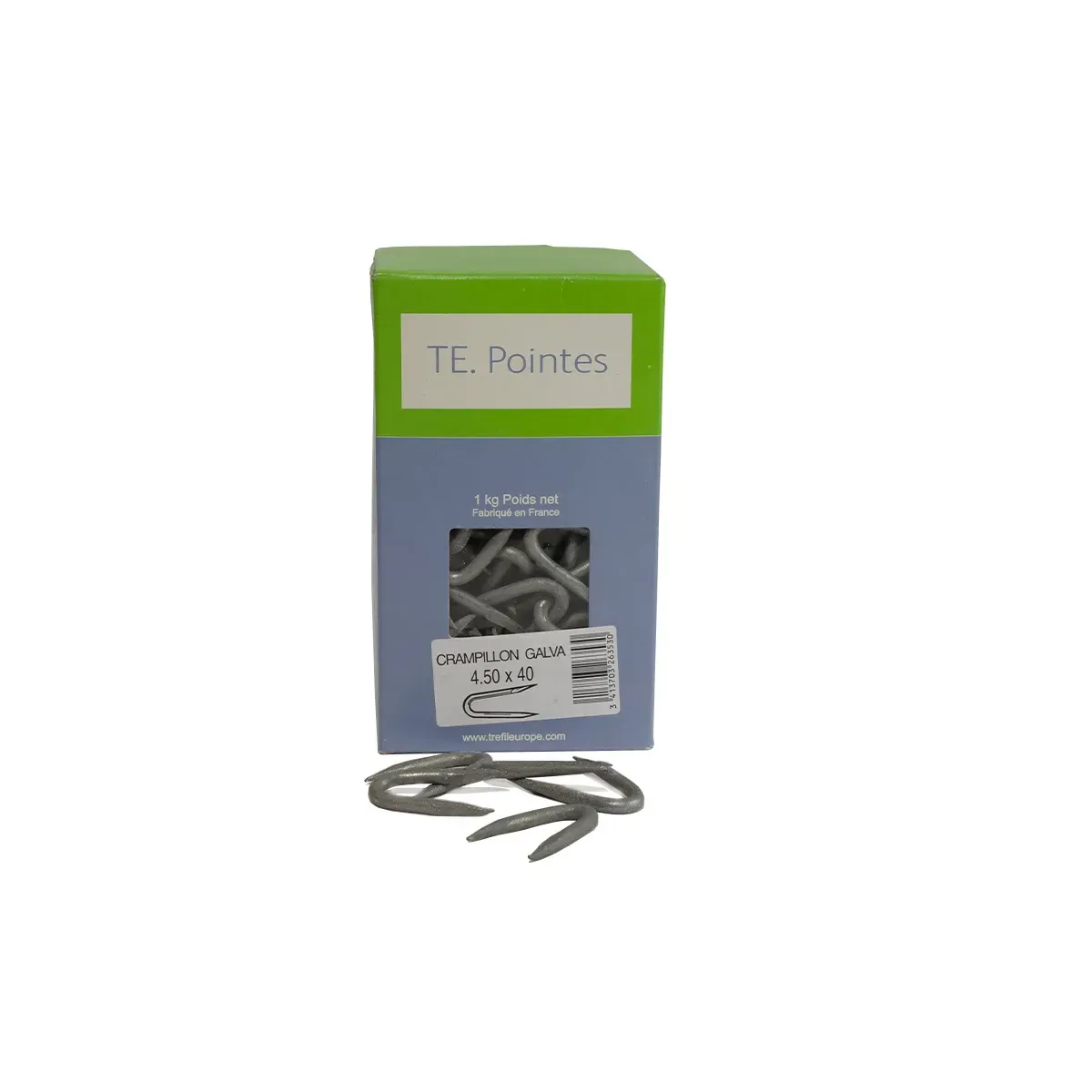 Crampillon acier galvanisé - boîte 1 kg