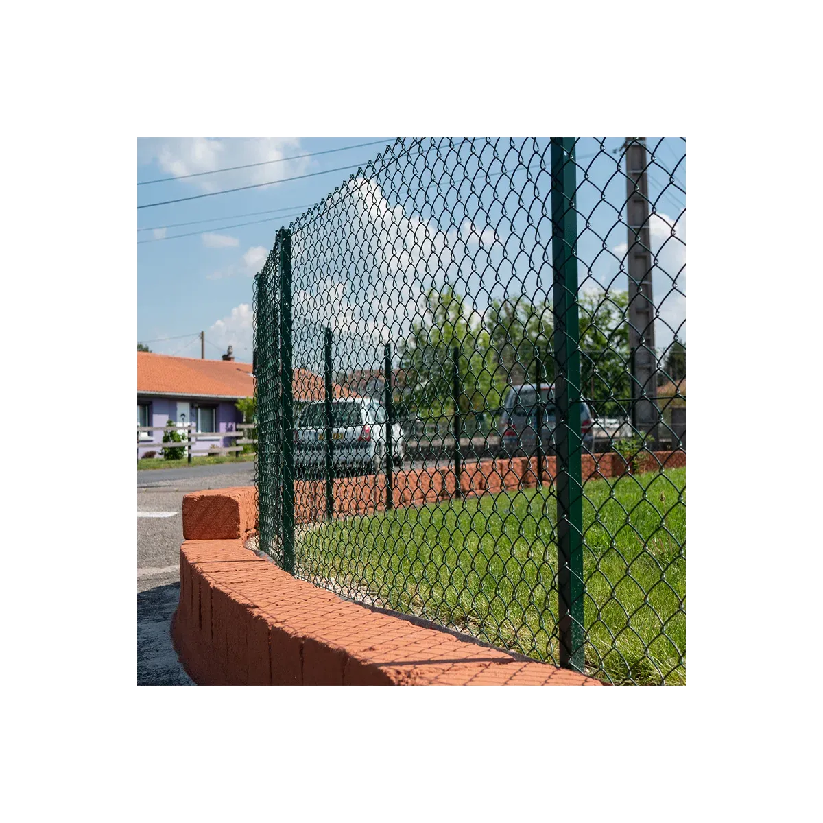 Poteau de clôture T PRIMO plastifié