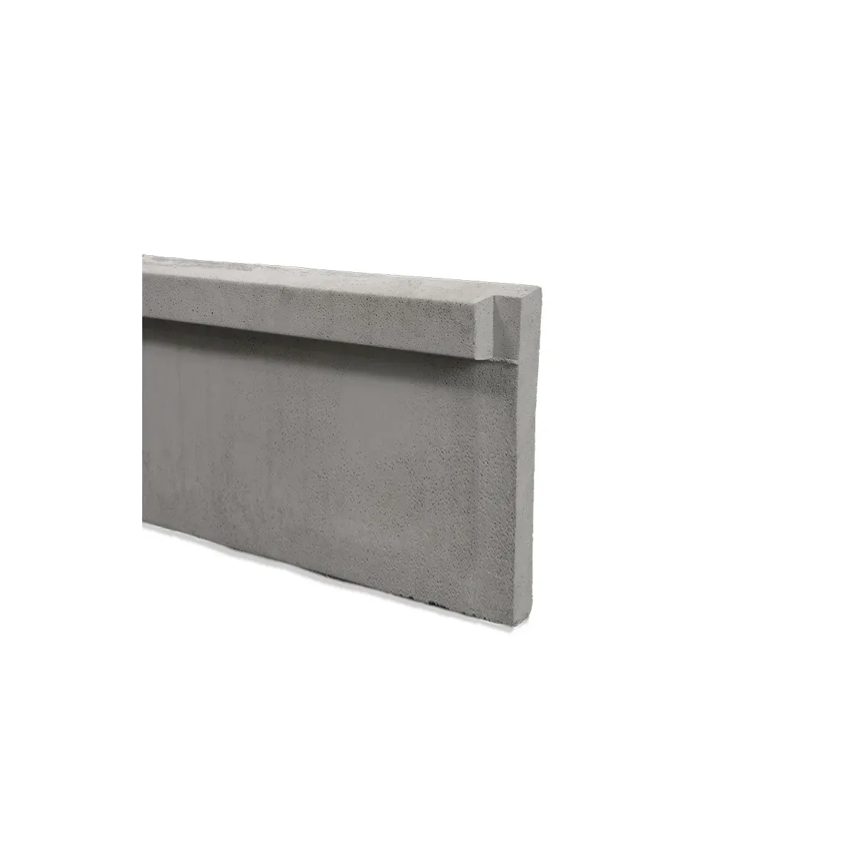 Lot de 10 dalles de soubassement béton avec 1/2 chaperon