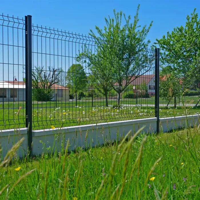Lot de 10 dalles de soubassement béton avec 1/2 chaperon