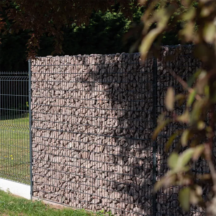 Kit clôture mur gabion à sceller