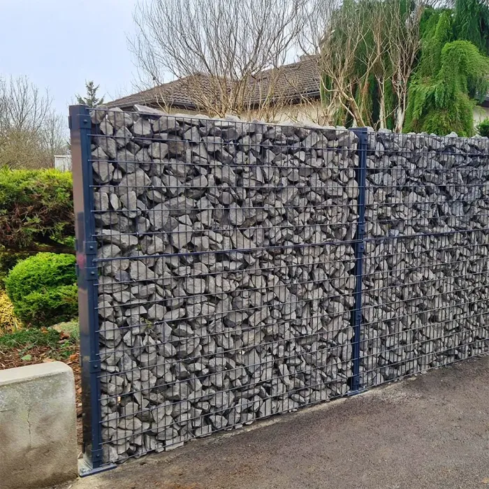 Kit clôture mur gabion sur platine