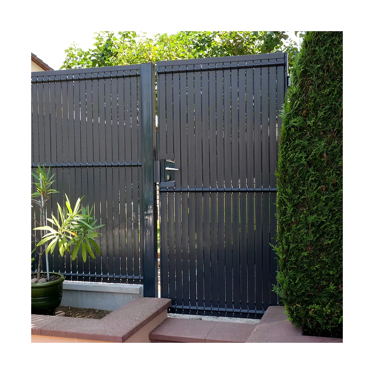 Portillon panneau PRO avec occultant PVC